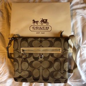 Coach signature large crossbody bag